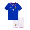 Koszulka Francja Griezmann 7 Dziecięcy Domowe Euro 2024 Koszulki Piłkarskie Krótki Rękaw
